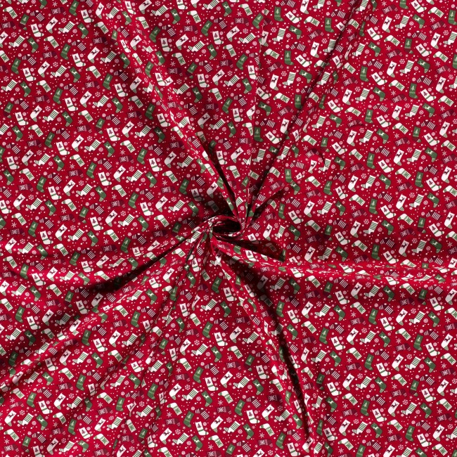 Новорічні бавовняні PREMIUM - Шкарпетки червоні