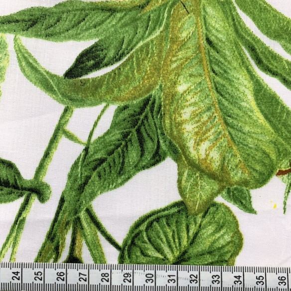 Бавовняна тканина - Зелені лілії