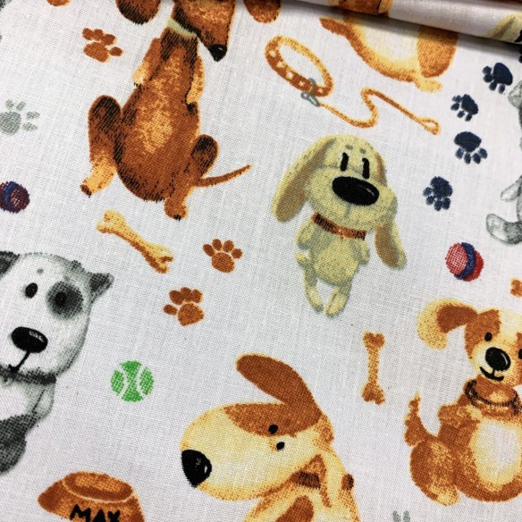 Бавовняна тканина - Happy dogs