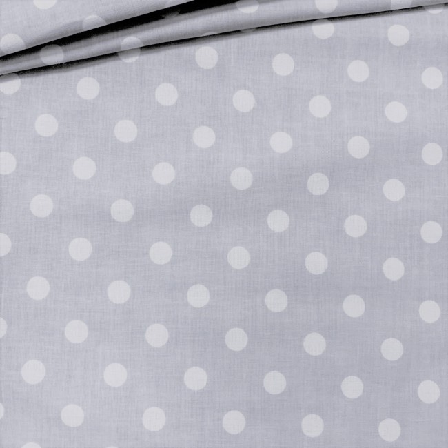 Бавовняна тканина - сірі крапки 1 см