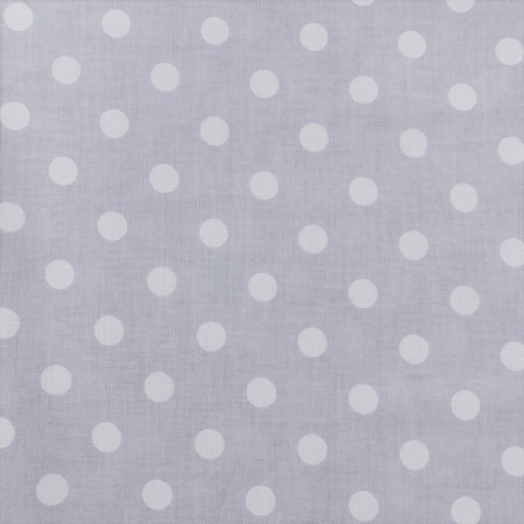 Бавовняна тканина - сірі крапки 1 см