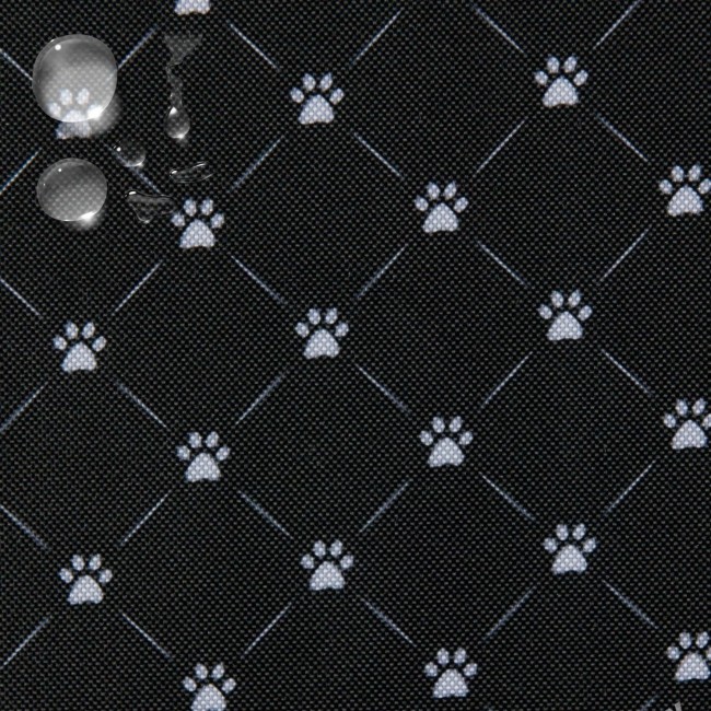 Водостійка тканина - оксфордські котячі лапки чорного кольору