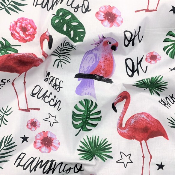 Бавовняна тканина - Фламінго