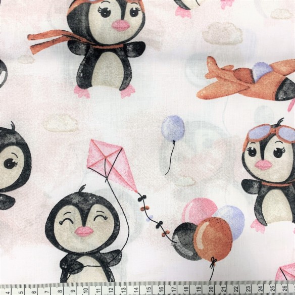 copy of Бавовняна тканина - зоопарк на білому