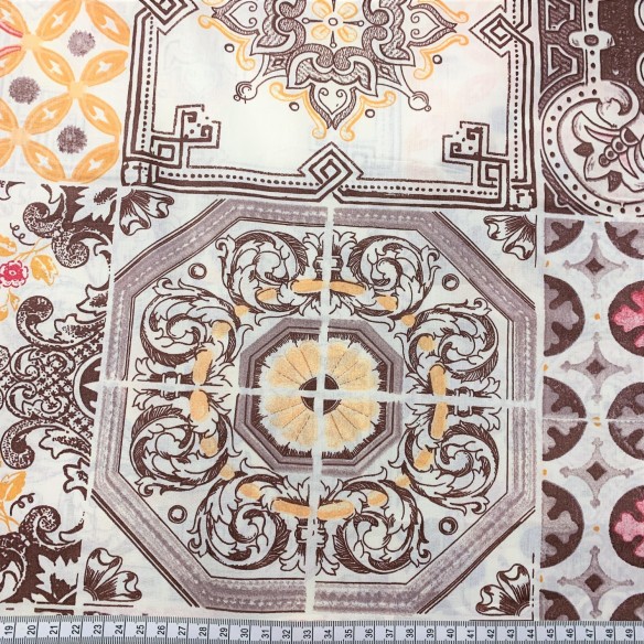 Бавовняна тканина - португальська плитка золота