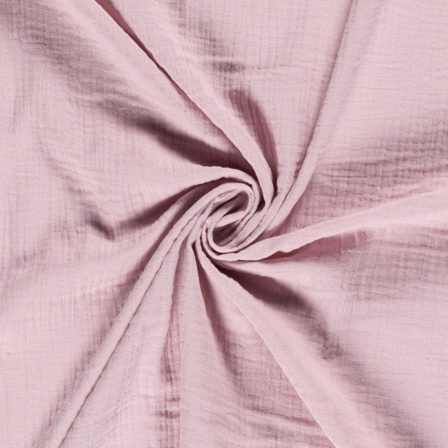 Бавовняна мусліновая подвійна марля Premium - Old Pink II