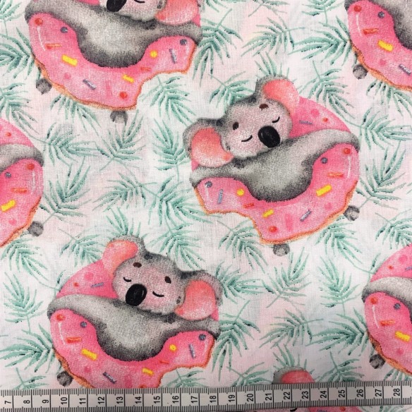 Бавовняна тканина - Коала і Пончик
