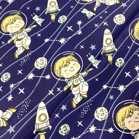 Tkanina bawełniana - Mały astronauta