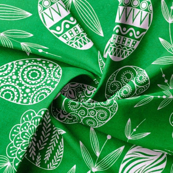 Бавовняна тканина - Великдень, Зелений