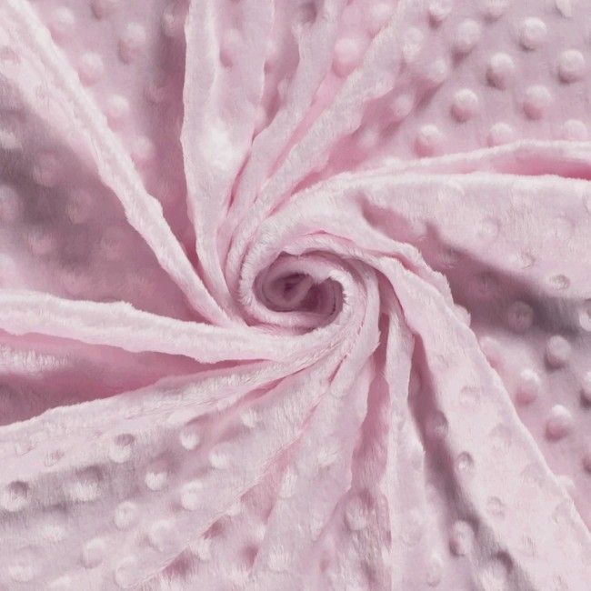 Tkanina Minky - Jasny różowy 300 gr