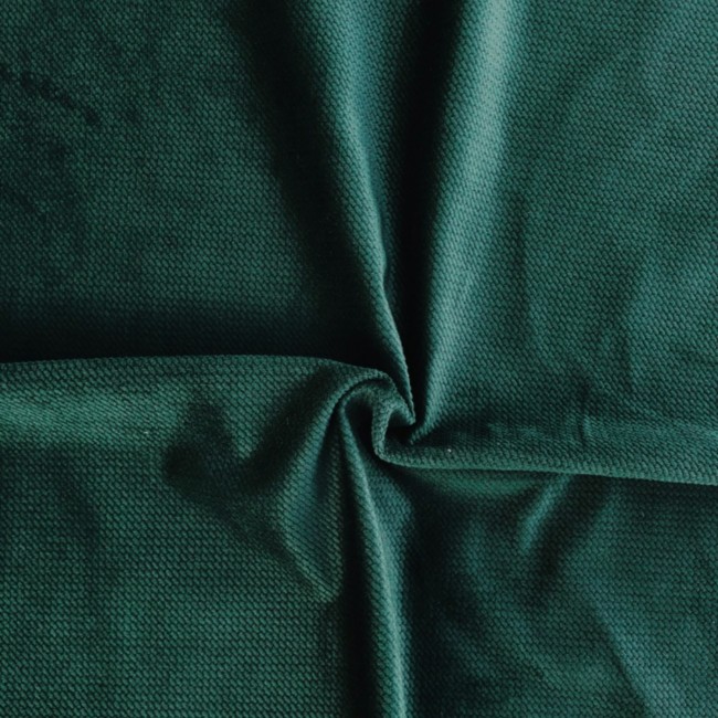 Оксамитова тканина - пляшковий зелений