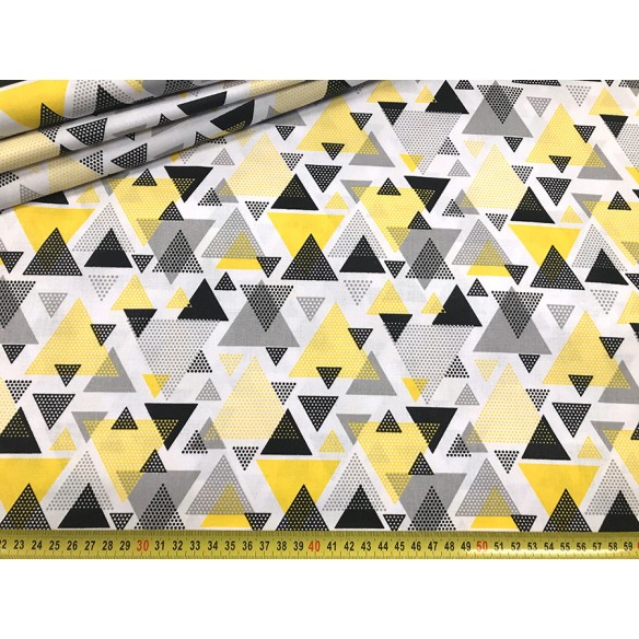 Бавовняна тканина - жовтий і чорний трикутники