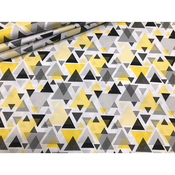 Бавовняна тканина - жовтий і чорний трикутники