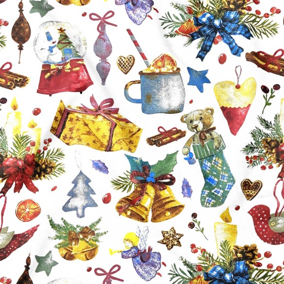 Бавовняна тканина - Christmas MIX