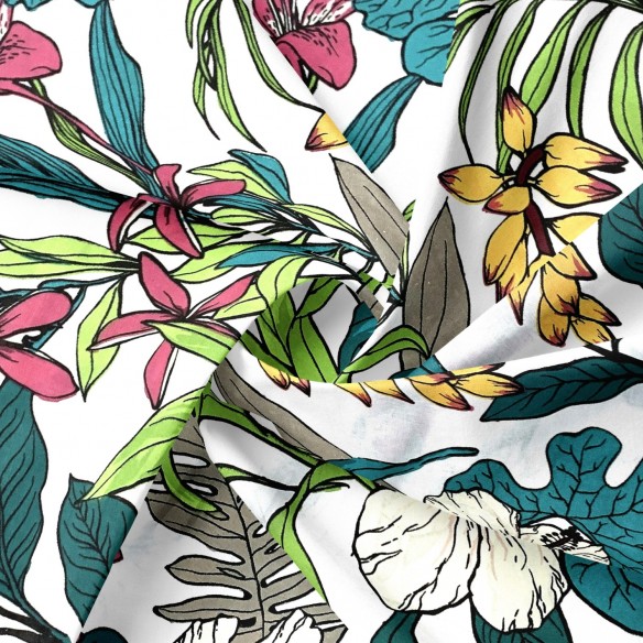Бавовняна тканина - кольорова ботаніка, біла