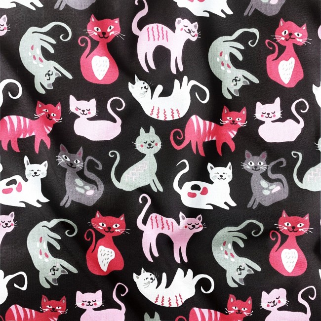 Бавовняна тканина - Гнучкі рожеві коти
