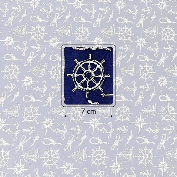 Бавовняна тканина - кермо, компас і гранатовий трос