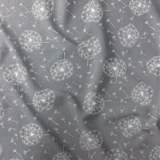 Бавовняна тканина - сірі кульбаби