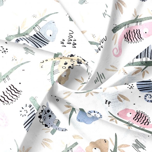 Бавовняна тканина - Єдинороги на рожевому