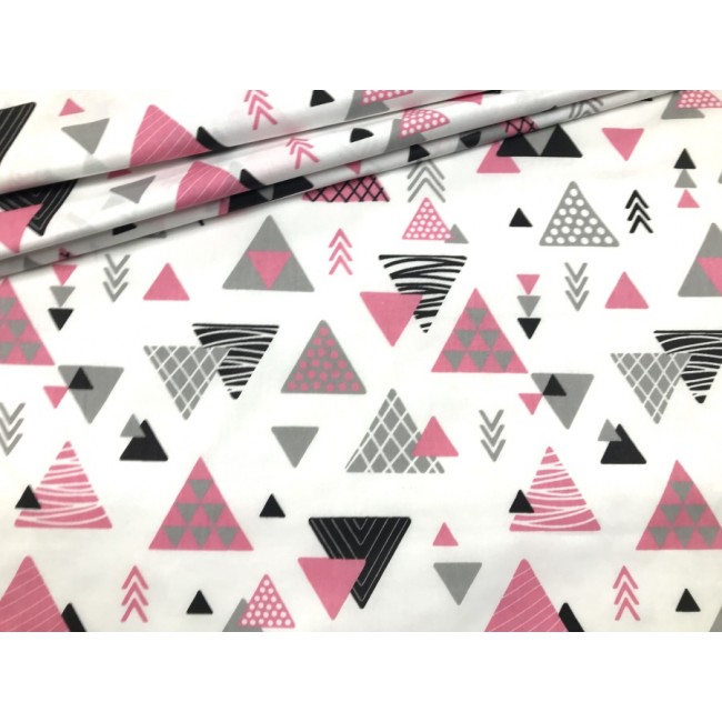 Бавовняна тканина - Великі рожеві трикутники