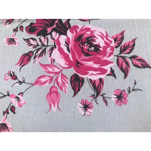 Бавовняна тканина - Сірі троянди