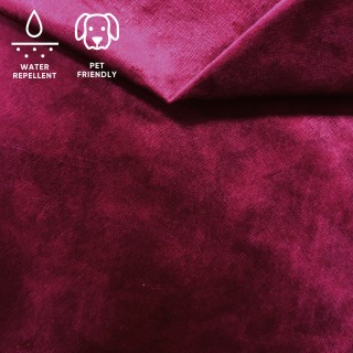 Tkanina obiciowa WELUR TERRA - Bordo