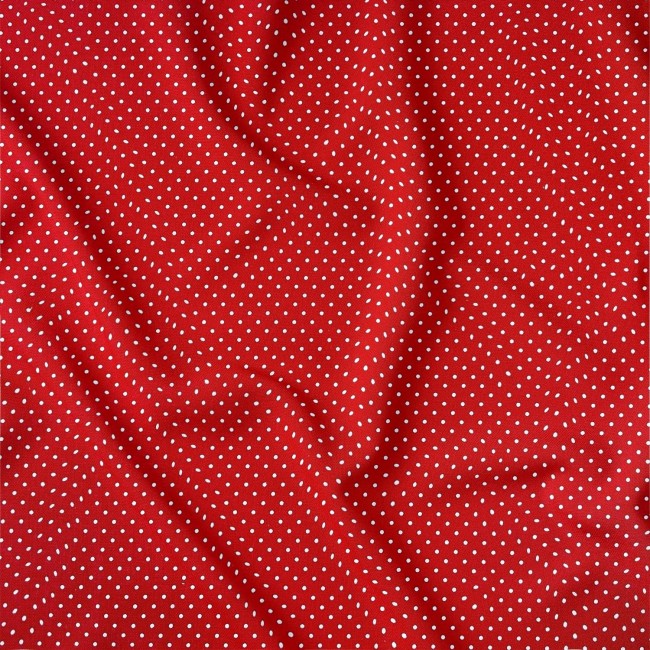 Бавовняна тканина - червоний мак 2 мм