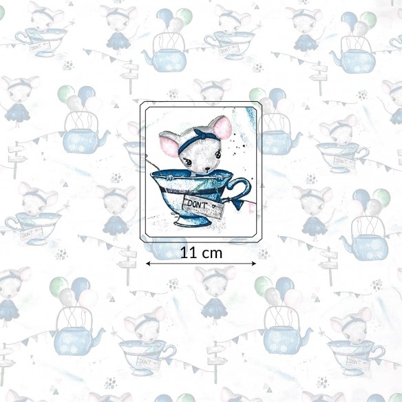 Бавовняна тканина - мишка і чашка