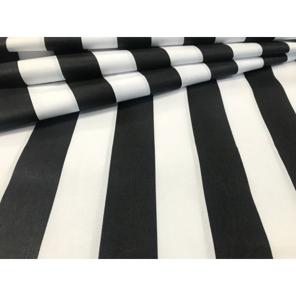 Бавовняна тканина - товсті чорно-білі смуги