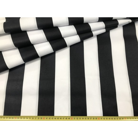 Бавовняна тканина - товсті чорно-білі смуги