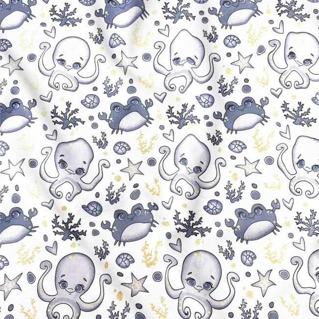 Бавовняна тканина - Черепахи на зеленому