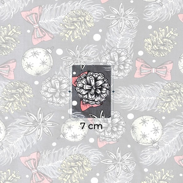 Бавовняна тканина - ялинкові кулі, бав і конус