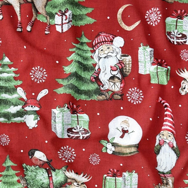 Бавовняна тканина - різдвяний олень і...