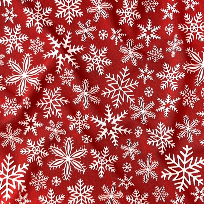 Бавовняна тканина - різдвяні червоні...