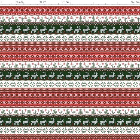 Різдвяна водовідштовхувальна тканина Оксфорд - 50438