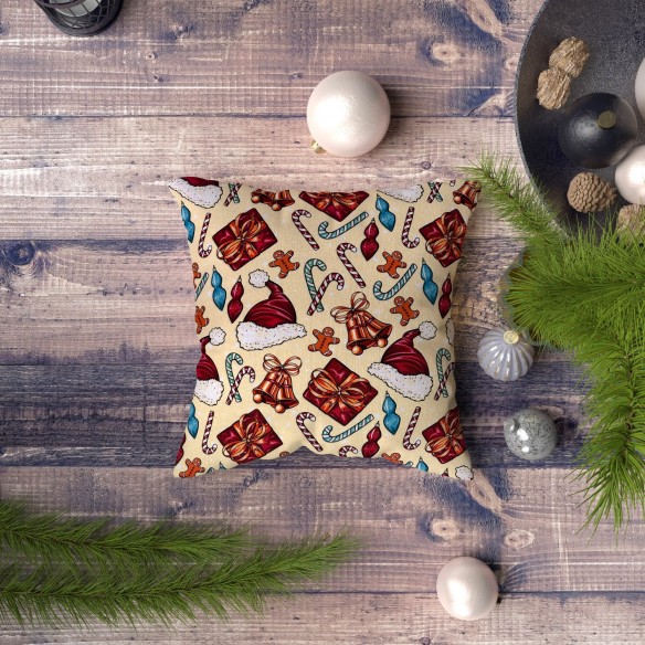 Різдвяна водовідштовхувальна тканина Оксфорд - 50490