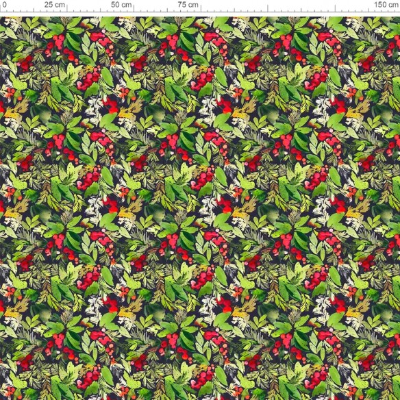 Різдвяна водовідштовхувальна тканина Оксфорд - 50023