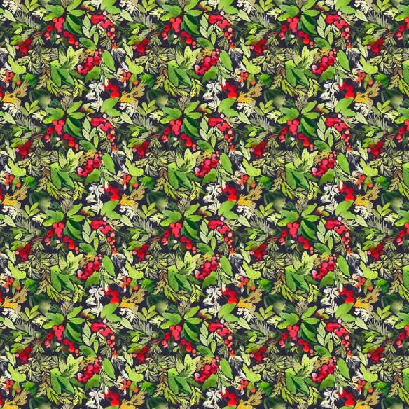 Різдвяна водовідштовхувальна тканина Оксфорд - 50023