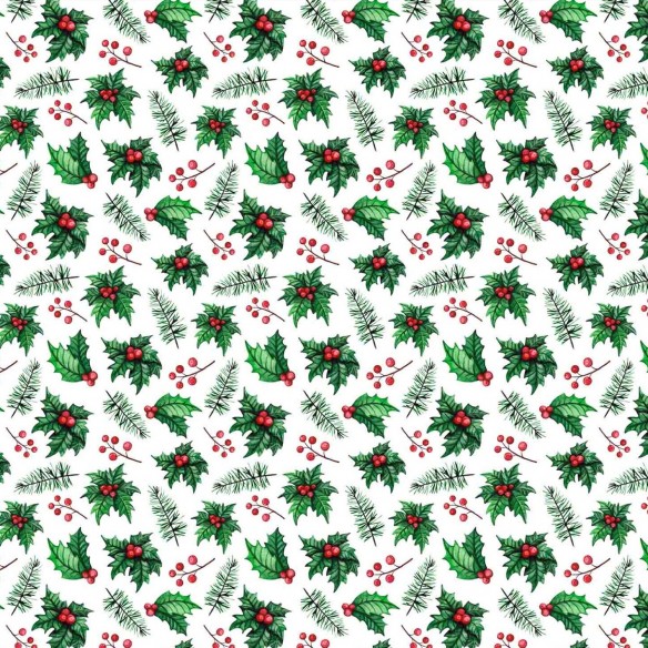 Різдвяна водовідштовхувальна тканина Оксфорд - 50035