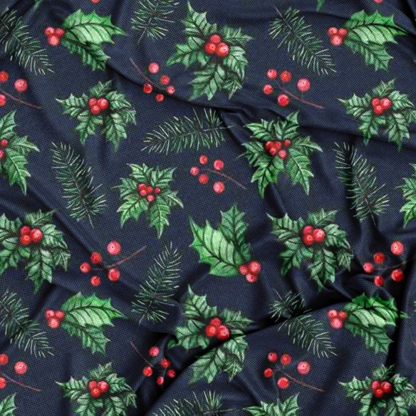 Різдвяна водовідштовхувальна тканина Оксфорд - 50036