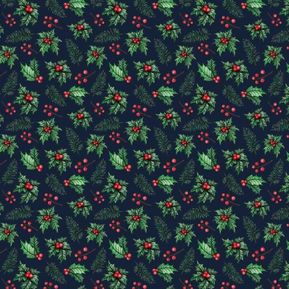 Різдвяна водовідштовхувальна тканина Оксфорд - 50036