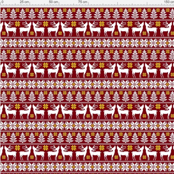 Різдвяна водовідштовхувальна тканина Оксфорд - 50309