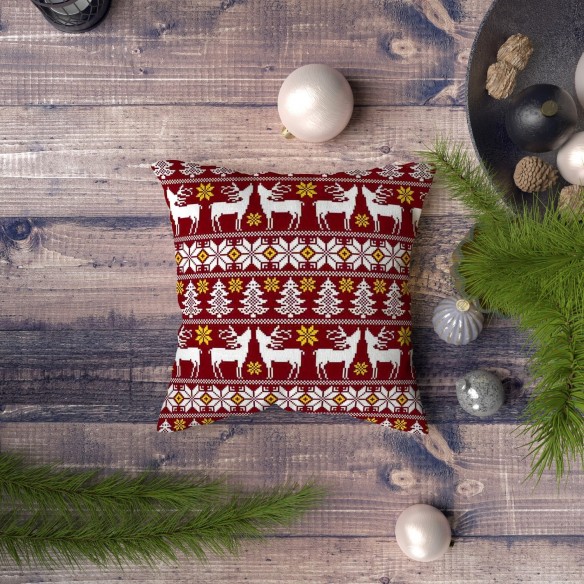 Різдвяна водовідштовхувальна тканина Оксфорд - 50309