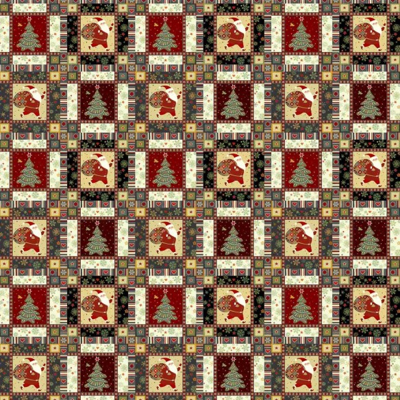 Різдвяна водовідштовхувальна тканина Оксфорд - 50360