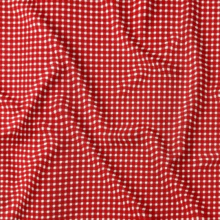 Tkanina bawełniana - Pepitka czerwona - Cottye.pl