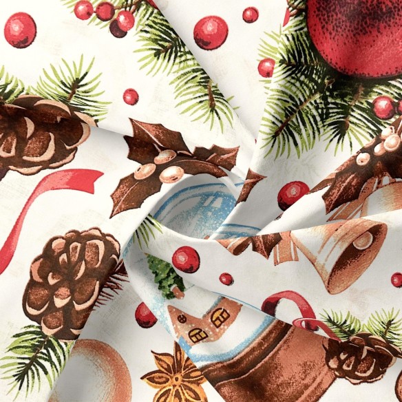 Бавовняна тканина - новорічний декор