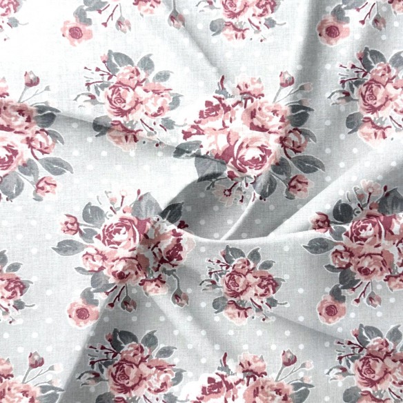 Бавовняна тканина - Букет троянд