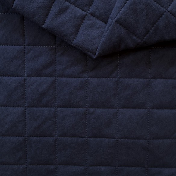 Tkanina obiciowa MIKROFIBRA PIKOWANA 5X5 KARO - Granat