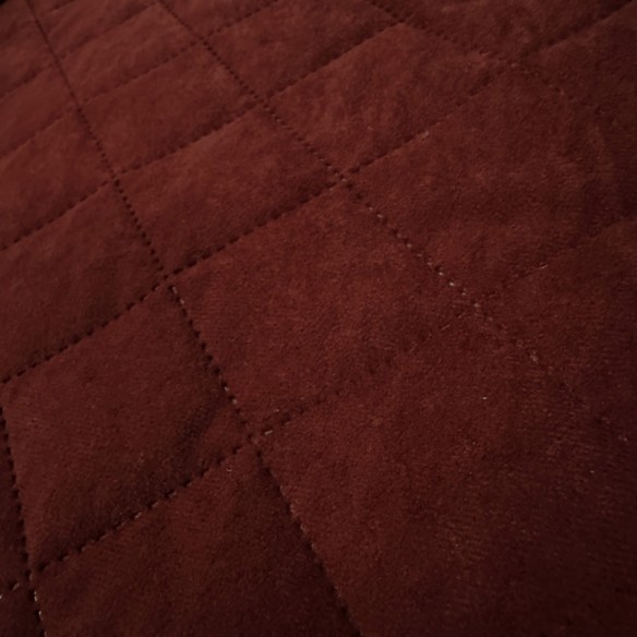 Оббивна тканин Стегана мікрофібра у вигляді ромбів 5x5 - Бордовий