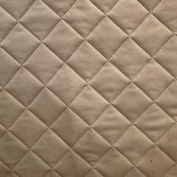 Оббивна тканин Стегана мікрофібра у вигляді ромбів 5x5 - Бежевий